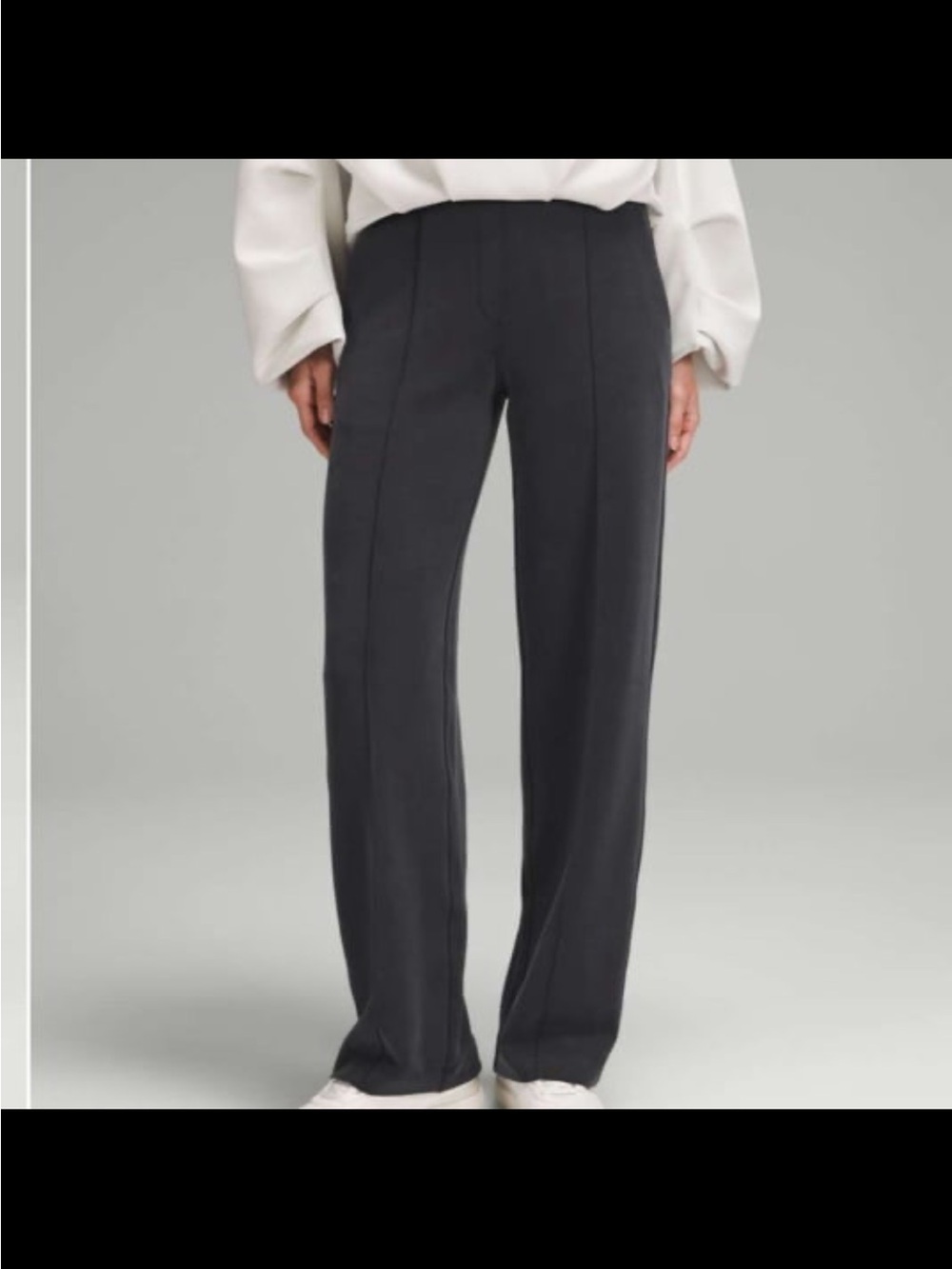 Lululemon Softetreme Pintuck Mid Rise Pant Regular Medium Black